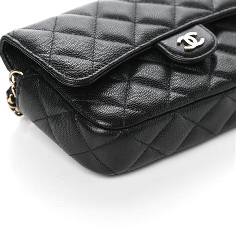 chanel flap phone holder with chain review|chanel caviar quilted card holder.